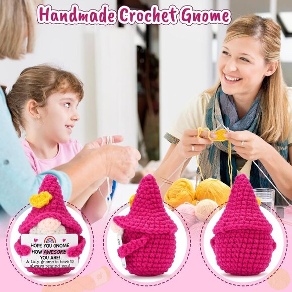 Christmas Gnomes Gifts for Women - Crochet Emotional Support & Inspirational - Picture 7 of 7